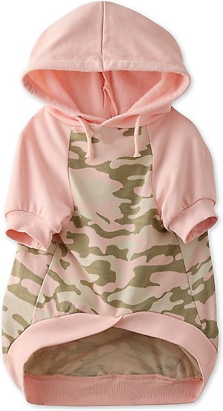 Show full view: Pet Passion Rocky Comfy Dog Hoodie, Pink Half Camo, Xx-Small slide 1 of 5