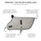 Show in main carousel: Pet Passion Preston Polar Fleece Dog Coat, Heather Gray, Medium slide 2 of 5