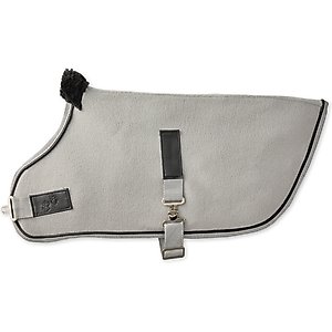 Pet Passion Preston Polar Fleece Dog Coat, Heather Gray, Medium