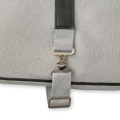 Show full view: Pet Passion Preston Polar Fleece Dog Coat, Heather Gray, Medium slide 4 of 5