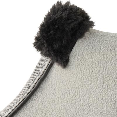 Show full view: Pet Passion Preston Polar Fleece Dog Coat, Heather Gray, Medium slide 3 of 5