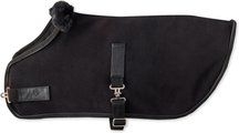 Pet Passion Preston Polar Fleece Dog Coat, Black, Large