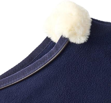 Show full view: Pet Passion Preston Polar Fleece Dog Coat, Navy, Large slide 3 of 5