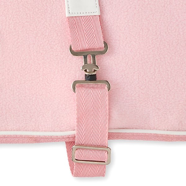 Show full view: Pet Passion Preston Polar Fleece Dog Coat, Pink, Medium slide 4 of 5