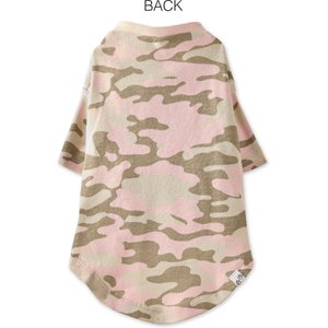 Pet Passion Toby Perfect Tee Dog Shirt, Pink Camo, Small, 3 count