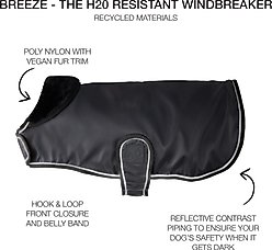 Pet Passion Breeze Windbreaker Dog Coat, Black, X-Large slide 2 of 6