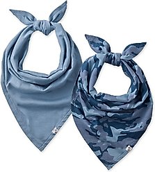 Pet Passion Bandit Dog Bandana, Navy Camo, X-Small/Small, 2 count