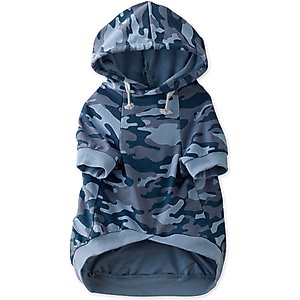 Pet Passion Rocky Comfy Dog Hoodie, Navy Camo, Xx-Small