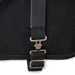 Pet Passion Preston II The Polar Fleece Dog Coat, Black, Medium slide 2 of 4