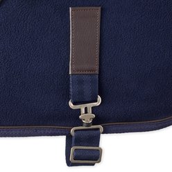 Pet Passion Preston Polar Fleece Dog Coat, Navy, Small slide 2 of 5