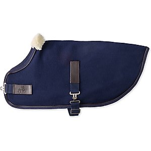 Pet Passion Preston Polar Fleece Dog Coat, Navy, Medium