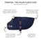 Show in main carousel: Pet Passion Preston Polar Fleece Dog Coat, Navy, Large slide 2 of 5