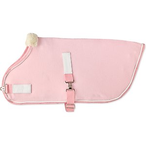 Pet Passion Preston Polar Fleece Dog Coat, Pink, Medium