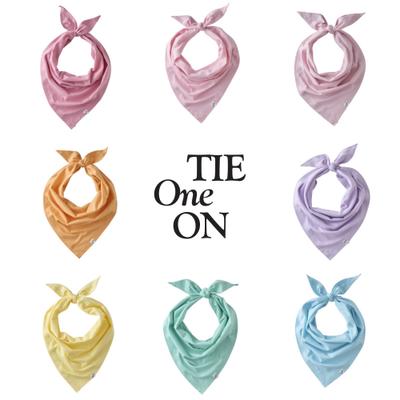 Show full view: Pet Passion Bandit Cotton Dog Bandana, 8 count, Rainbow Pink, X-Small/Small slide 3 of 3