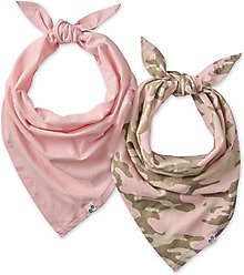 Pet Passion Bandit Dog Bandana, Pink Camo, X-Small/Small, 2 count
