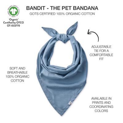 Show full view: Pet Passion Bandit Dog Bandana, Navy Camo, X-Small/Small, 2 count slide 2 of 4