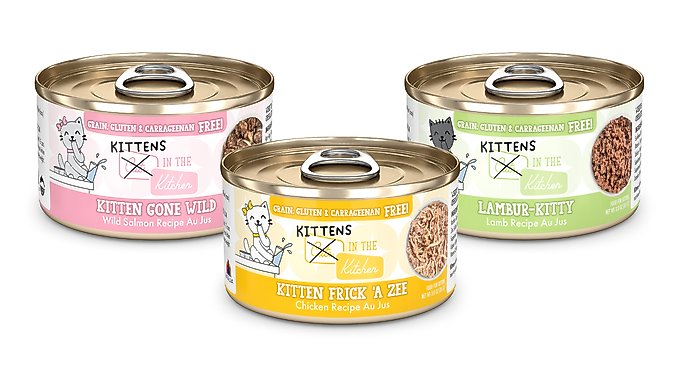 Weruva Kitchen for Kittens Variety Pack Grain-Free Wet Cat Food, 3-oz can, case of 24