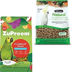 ZuPreem FruitBlend with Natural Fruit Flavors Daily + Natural Daily Large Bird Food