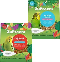 ZuPreem FruitBlend Flavor with Natural Flavors Daily + Sensible Seed Small Bird Food
