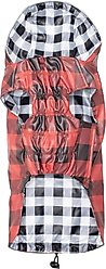 The Worthy Dog London Dog Raincoat, Red/Black, Medium slide 2 of 3