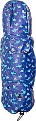 The Worthy Dog Chomp London Dog Raincoat, Blue, Small