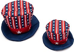 The Worthy Dog Uncle Sam Party Dog Hat, Red/White/Blue, Small slide 2 of 4