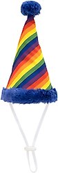 The Worthy Dog Pride Party Dog Hat, Multicolored, Large