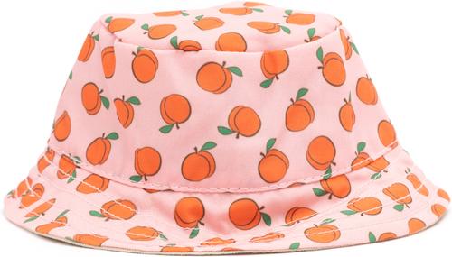 Show full view: The Worthy Dog Peachy Keen Bucket Dog Hat, Peach, Small slide 2 of 3