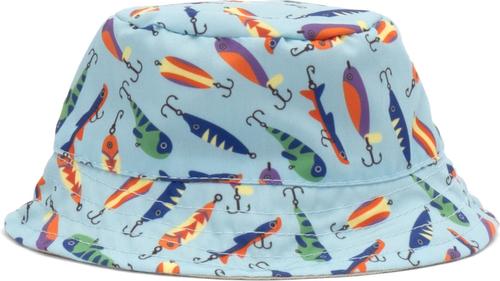 Show full view: The Worthy Dog Gone Fishin' Bucket Dog Hat, Blue, Small slide 3 of 4