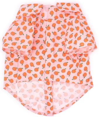 Show full view: The Worthy Dog Peachy Keen Dog Shirt, Peach, Medium slide 3 of 4
