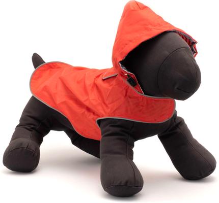 Show full view: The Worthy Dog Seattle Slicker Jacket Dog Raincoat, Red, Medium slide 2 of 3