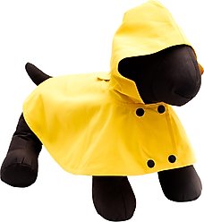 The Worthy Dog Poncho Dog Raincoat, Yellow, Medium slide 2 of 4