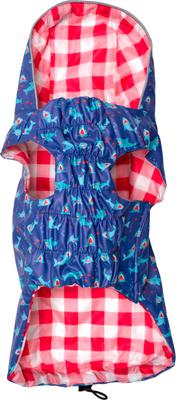 Show full view: The Worthy Dog Chomp London Dog Raincoat, Blue, Large slide 4 of 4