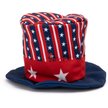 The Worthy Dog Uncle Sam Party Dog Hat, Red/White/Blue
