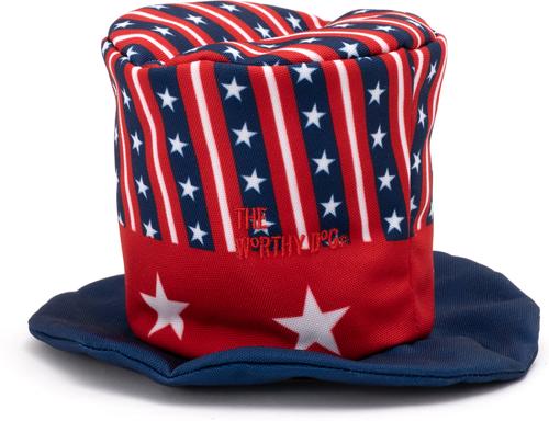 Show full view: The Worthy Dog Uncle Sam Party Dog Hat, Red/White/Blue, Large slide 5 of 6