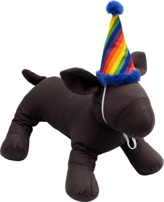 Show full view: The Worthy Dog Pride Party Dog Hat, Multicolored, Small slide 2 of 4