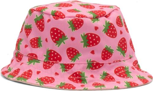 Show full view: The Worthy Dog Strawberries Bucket Dog Hat, Pink, Large slide 4 of 5
