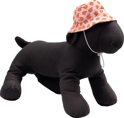 Show full view: The Worthy Dog Peachy Keen Bucket Dog Hat, Peach, Small slide 3 of 3