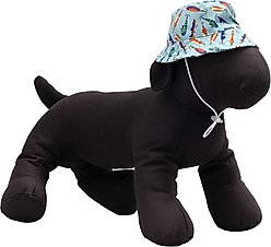 The Worthy Dog Gone Fishin' Bucket Dog Hat, Blue, Large slide 2 of 3