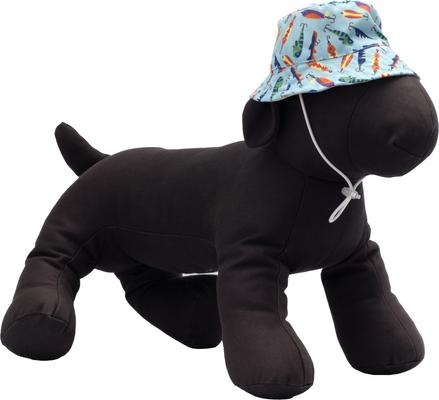Show full view: The Worthy Dog Gone Fishin' Bucket Dog Hat, Blue, Small slide 2 of 4