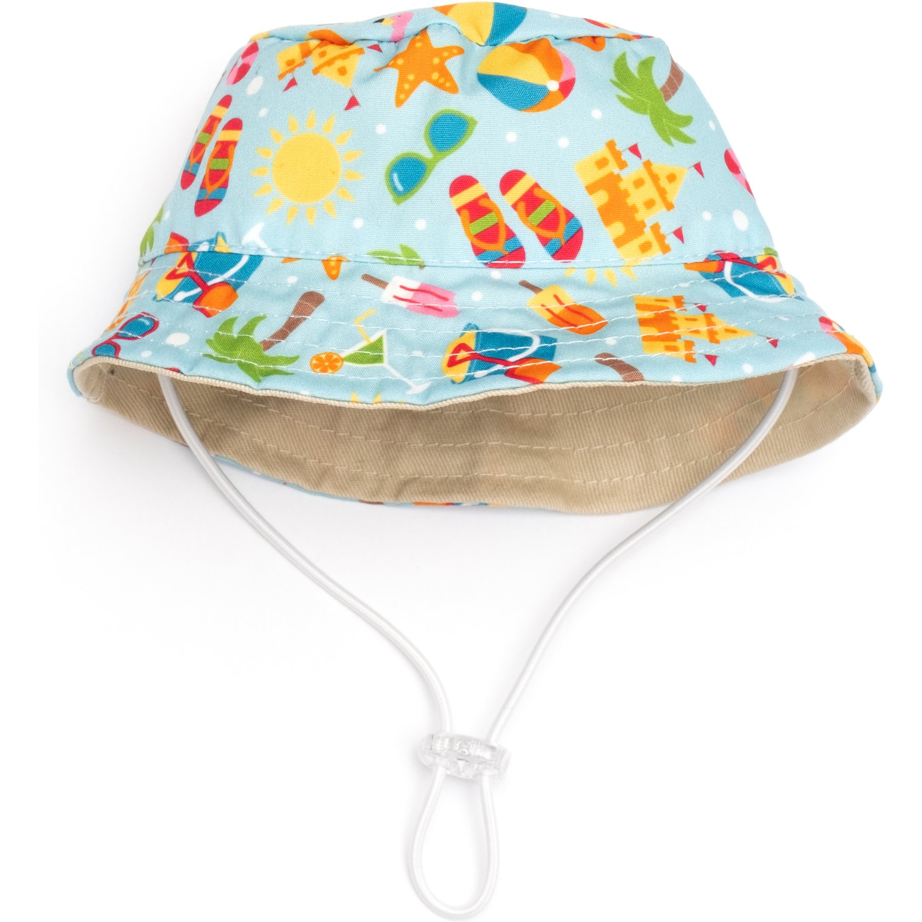 The Worthy Dog Life's a Beach Bucket Dog Hat, Green, X-Large