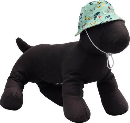 Show full view: The Worthy Dog Golf Bucket Dog Hat, Green, Small slide 2 of 3