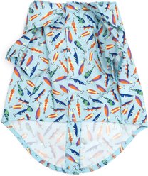 The Worthy Dog Gone Fishin' Dog Shirt, Blue, XX-Large slide 2 of 3