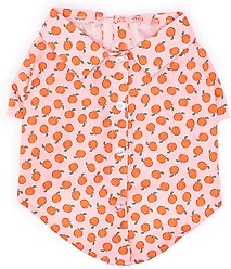 The Worthy Dog Peachy Keen Dog Shirt, Peach, Small slide 1 of 3