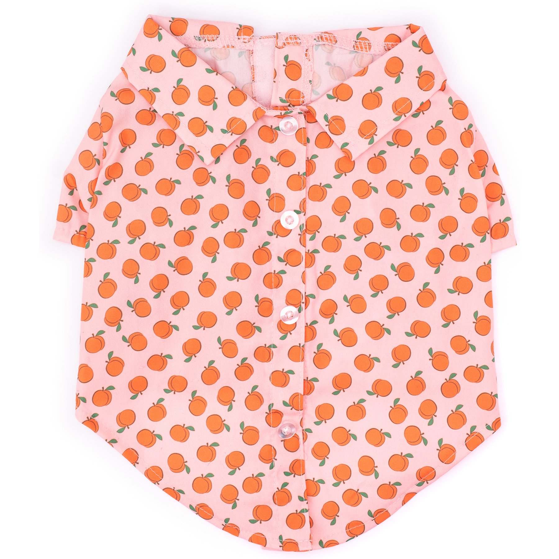 The Worthy Dog Peachy Keen Dog Shirt, Peach, Small