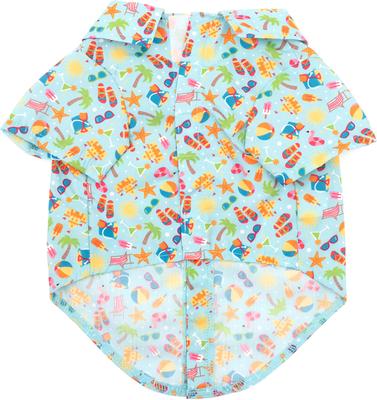 Show full view: The Worthy Dog Life's a Beach Dog Shirt, Mint Green, Medium slide 2 of 3