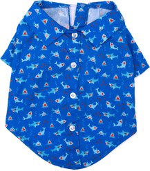 The Worthy Dog Chomp Dog Shirt, Blue, XX-Large