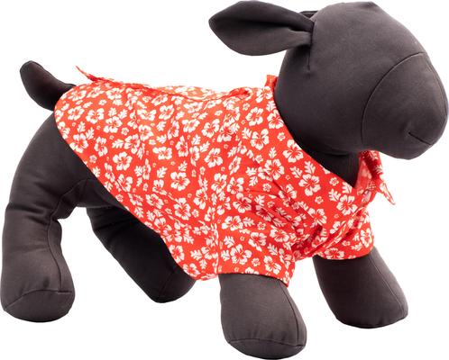 Show full view: The Worthy Dog Aloha Dog Shirt, Coral, X-Large slide 3 of 3