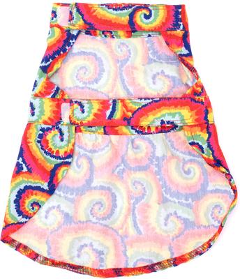 Show full view: The Worthy Dog Kaleidoscope Dog Dress, Multicolored, Medium slide 2 of 3