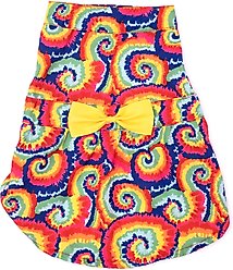 The Worthy Dog Kaleidoscope Dog Dress, Multicolored, X-Small